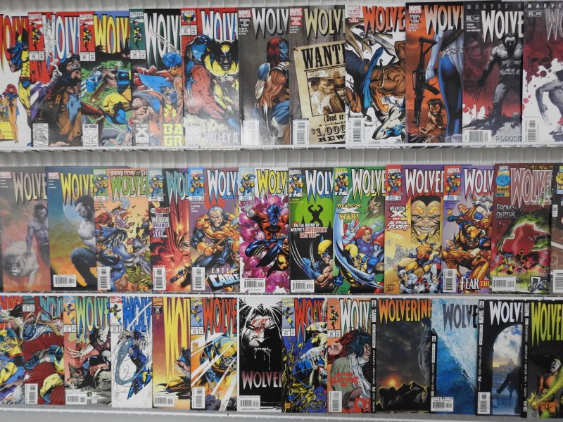 Huge Lot of 220+ Comics W/ All Wolverine!! Average VF- Condition!