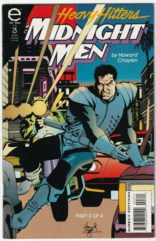 Heavy Hitters Midnight Men #3 August 1993 Epic Comics