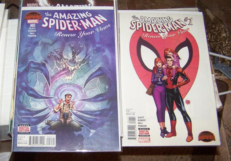 amazing Spider-man # 1, 2  renew your vows secret wars battle slott kubert