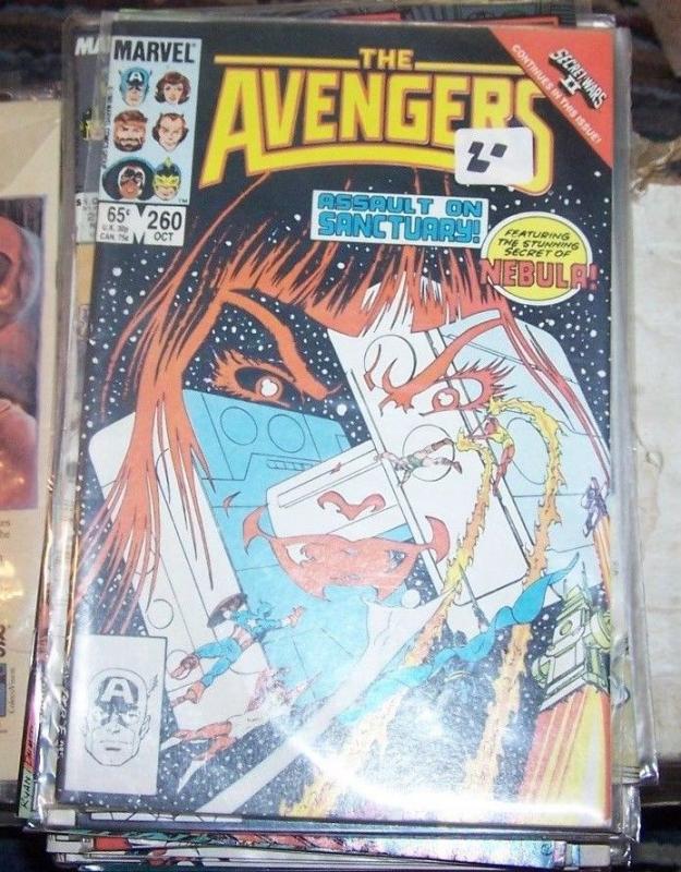 Avengers # 260 (Oct 1985, Marvel) thanos, nebula beyonder secret wars 2