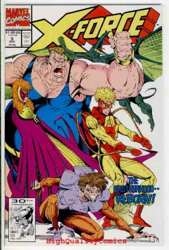 X-FORCE #3 4 5 6, NM+, vs Juggernaut, Spider-man, ShatterStar,1991,more in store