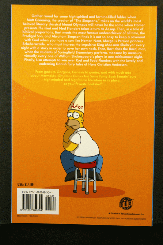 Simpson's Comics Get Some Fancy Book Learnin'