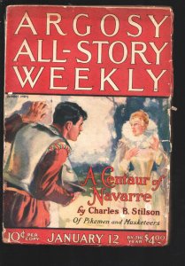 Argosy All-Story Weekly 1/12/1924-Modest Stein cover art-Hopalong Cassidy Re...