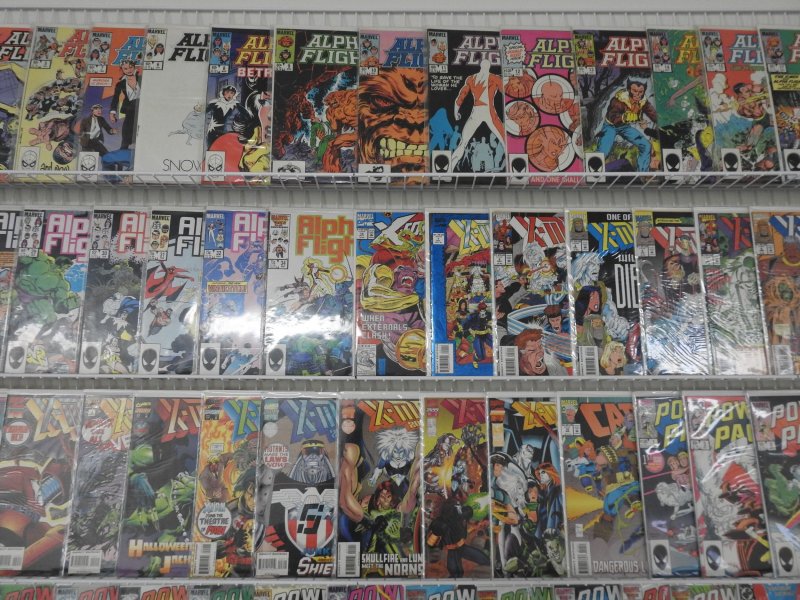 Huge Lot of 140+ Comics W/ X-Men, Alpha Flight, Power Pack! Avg. VF- Condition!