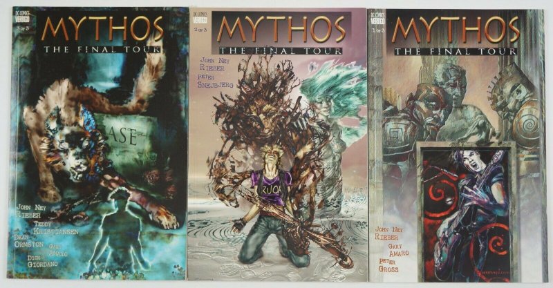 Mythos: the Final Tour #1-3 VF/NM complete series - vertigo comics John Reiber 