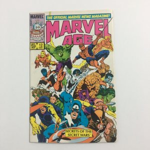 Marvel Age #12 - 1st Spider-Man Symbiote Costume art - Predates ASM #252 - 1984 