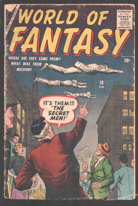 World Of Fantasy #10 1957-Marvel--Early pre-superhero Marvel format-Mystery &...