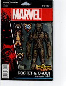 Rocket Raccoon and Groot #1 (action fig. var.cvr.)
