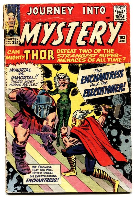 JOURNEY INTO MYSTERY #103 comic book 1964-THOR-FIRST ENCHANTRESS-MARVEL