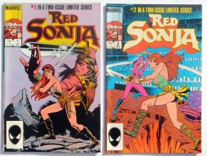 Red Sonja the Movie #1 #2 2 Issue Limited Series FNVF 7.0 Marvel 1985 Bronze Age 