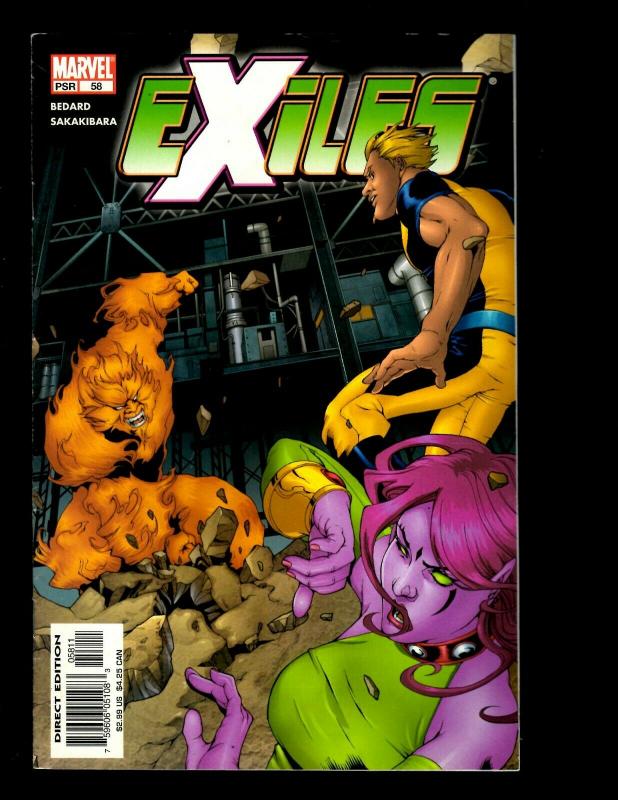 Lot Of 12 Exiles Marvel Comics # 45 46 47 48 49 53 56 57 58 70 71 72 X-Men EK10