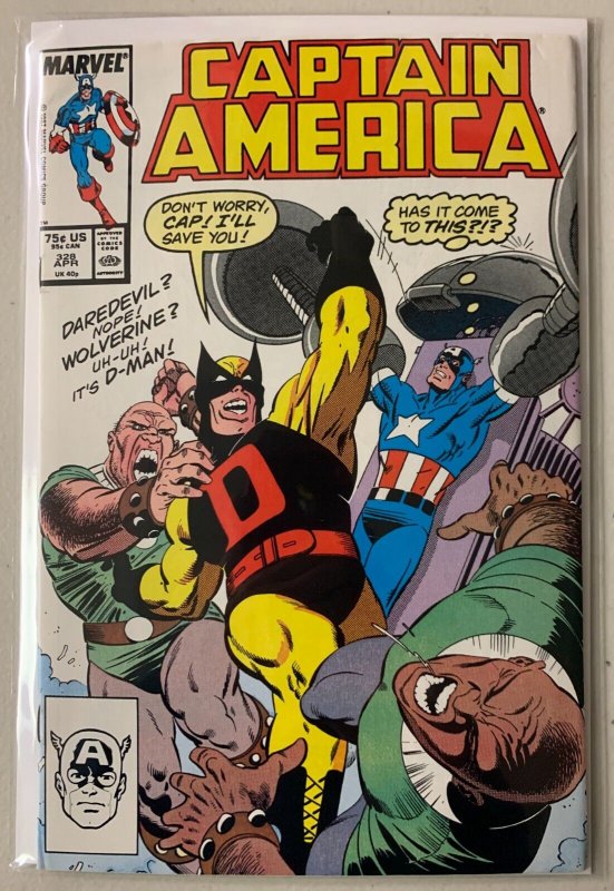 Captain America #328 Marvel (6.0 FN) 1st appearance & origin of D-Man (1987)