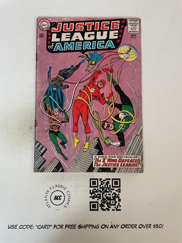 Justice League Of America # 27 VG DC Silver Age Comic Book Batman Flash 1 SM16