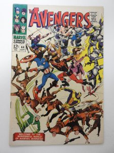 The Avengers #44 (1967) VG Condition moisture stain