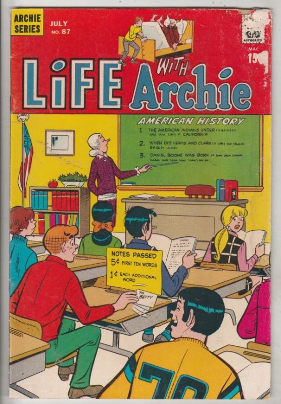 Life with Archie #87 (Jul-69) GD Affordable-Grade Archie, Jughead, Betty, Ver...