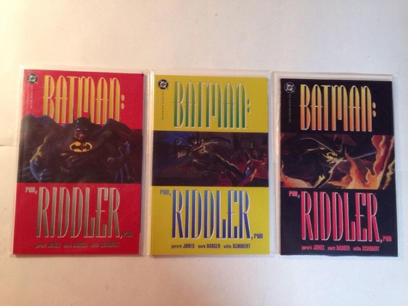 Batman Run Riddler Run 1-3 Complete Near Mint Lot Set Run Elseworlds