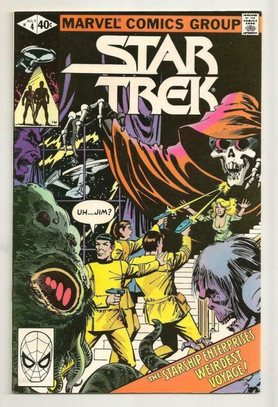 STAR TREK #4, VF/NM, Captain Kirk, Spock, Nimoy, Sulu, 1980,more Marvel in store