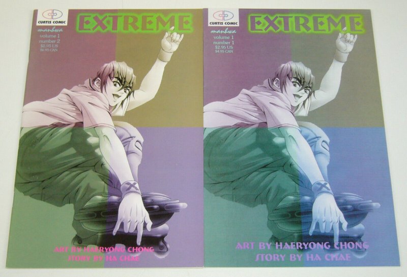 Extreme #1-2 VF/NM complete series - curtis comic manga 2002 set lot indy