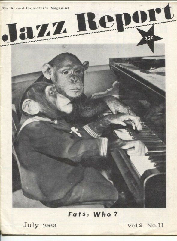 Jazz Report Vol 2 #11 7/1962-jazz and music collectors info-buy/sell ads-FN