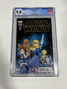 STAR WARS 1 CGC 9.8 SKOTTIE YOUNG VARIANT WHITE PAGES MARVEL 2015 