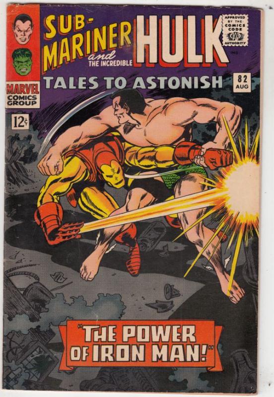 Tales to Astonish #82 (Aug-66) FN/VF Mid-High-Grade Incredible Hulk, Namor th...