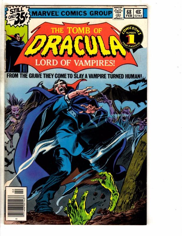 5 Marvel Comics Dracula #67 68 Adventure Daredevil #1 Thor #206 Presents #5 J273