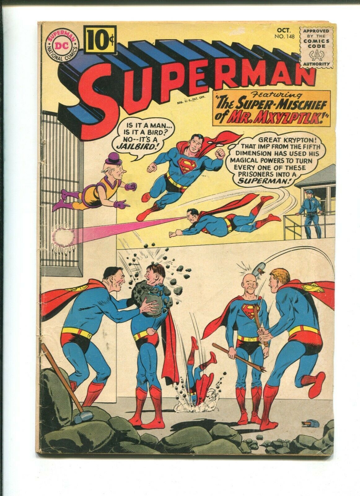 SUPERMAN コミック Superman #148 - Super-Mischief of MR Mxyzptlk (4.5) 1961