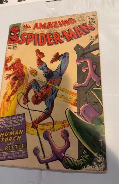 The Amazing Spider-Man #21 (1965)Human torch/ The beetle see descrip