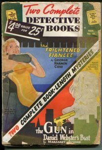 Two Complete Detective Books #65 11/1950-hardboiled pulp-Good Girl art-GOOD