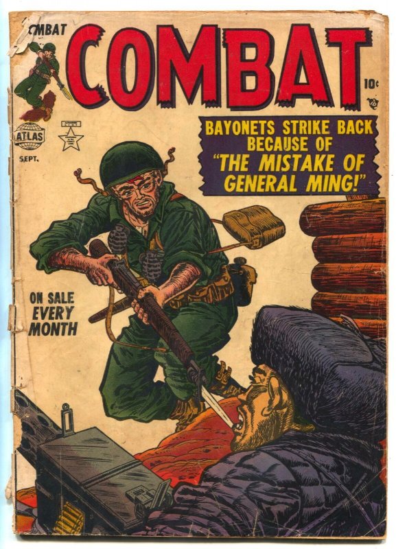 COMBAT #4 1952-Korean War- Joe Sinnott G- 