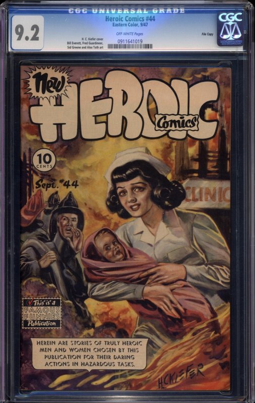 Heroic Comics #44 (Eastern Color, 1947) CGC 9.2