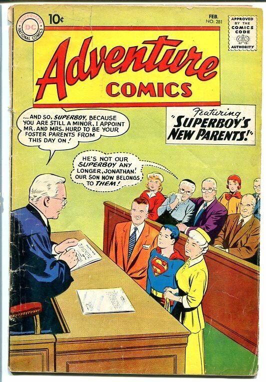ADVENTURE COMICS #281 1961-SUPERBOY-Weird Drug Story G/VG