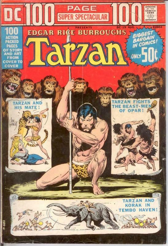 DC 100 PAGE SUPER SPECTACULAR DC-19 VG TARZAN BY MANNIN COMICS BOOK