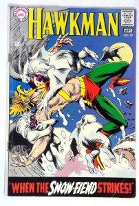 Hawkman #27 Snow-Fiend Gardner Fox DC (1968) VG