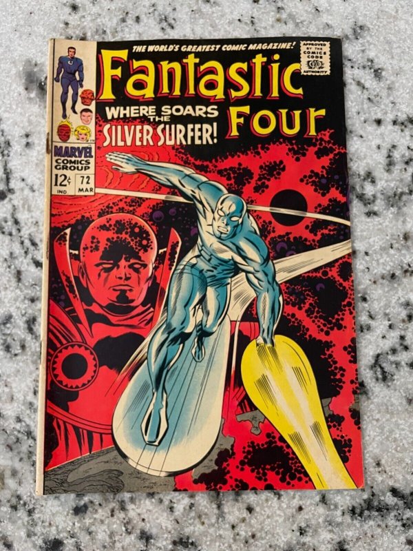 Fantastic Four # 72 VF Marvel Comic Book Silver Age Thing Dr. Doom Hulk 2 MS1