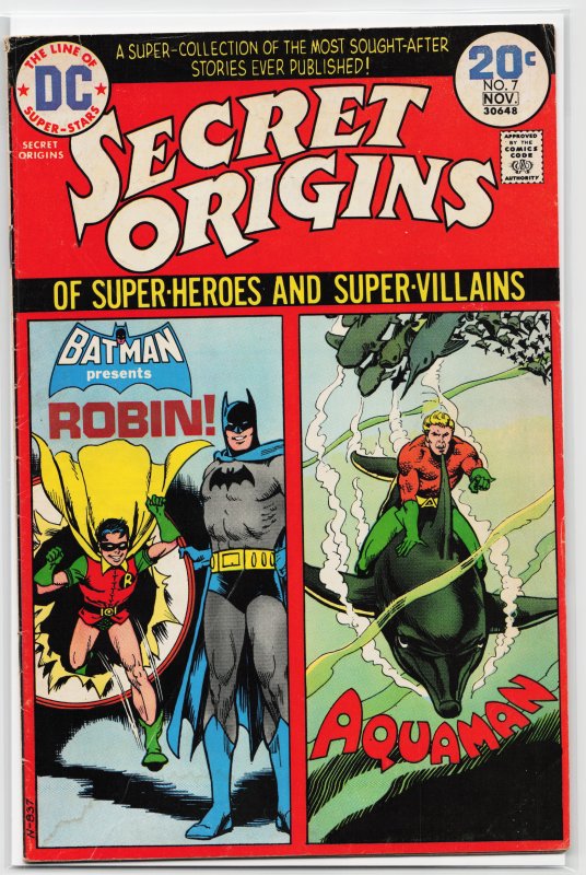 Secret Origins #7 (1974) Aquaman