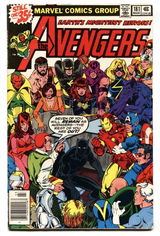 AVENGERS #181-1st scott lang-BLACK PANTHER-ANT-MAN-comic book