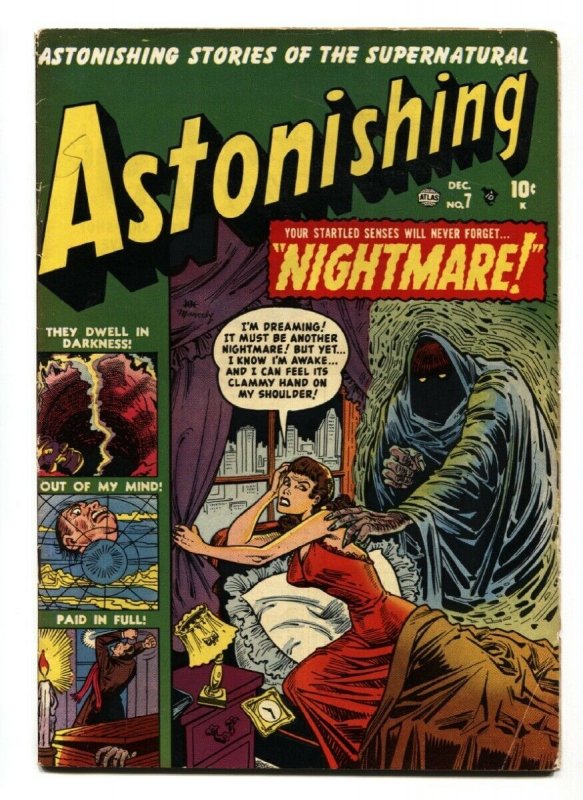 ASTONISHING #7-ATLAS-Joe Maneely-HORROR-PRE-CODE-1951-pch-great cover