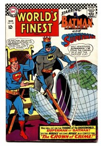 WORLD'S FINEST #165 comic book 1967-BATMAN SUPERMAN