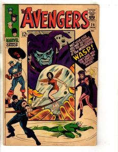 Avengers # 26 VF Marvel Comic Book Captain America Quicksilver Scarlet Witch FH2