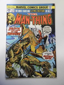 Man-Thing #13 (1975) VG Condition Moisture Stains