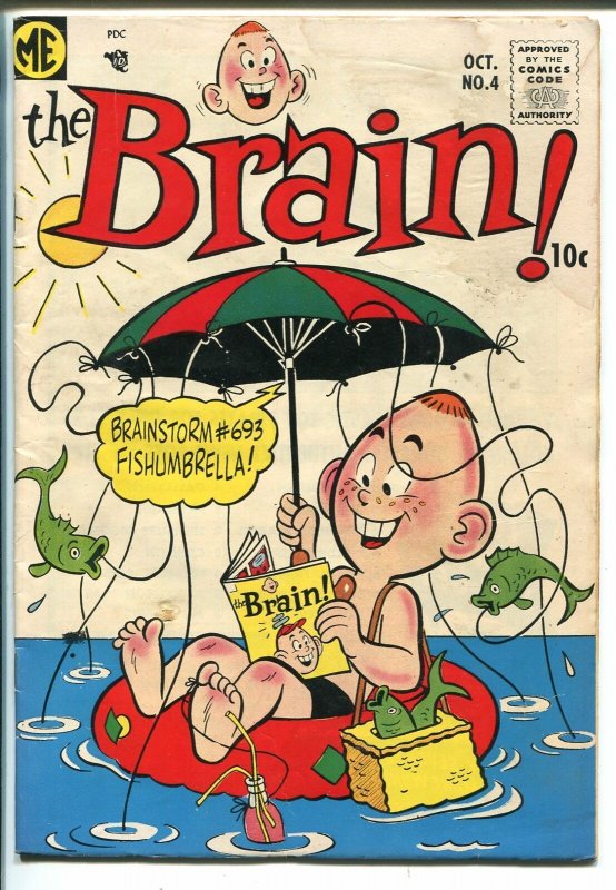 Brain #4 1957-ME-Dan DeCarlo art-very late issue-wacky cover-VG MINUS