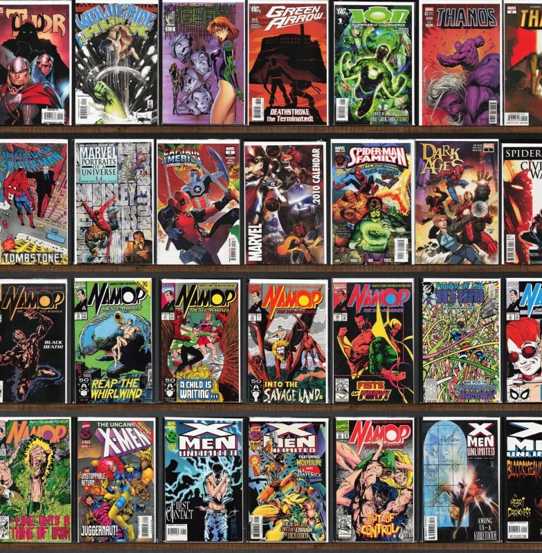 Huge Lot 130+ Comics with Namor, The Sub Mariner, X-Men Unlimited & More!