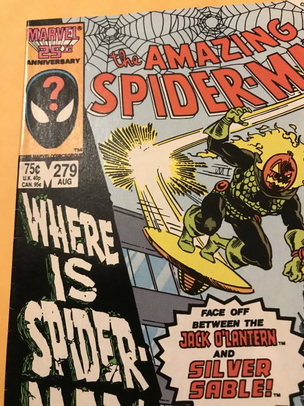 THE AMAZING SPIDER-MAN #279 : Marvel 8/86 VF-; Silver Sable