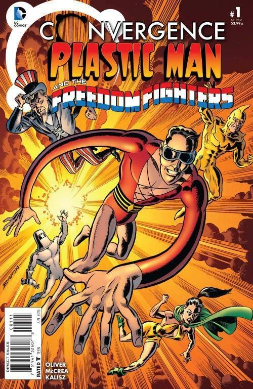 Dc Comics Convergence Plastic Man and Freedom Fighters #1 & 2 Comic Set