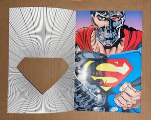 Superman #78  ( 9.4 NM ) Die-Cut Cover / Pin-Up Poster / June 1993