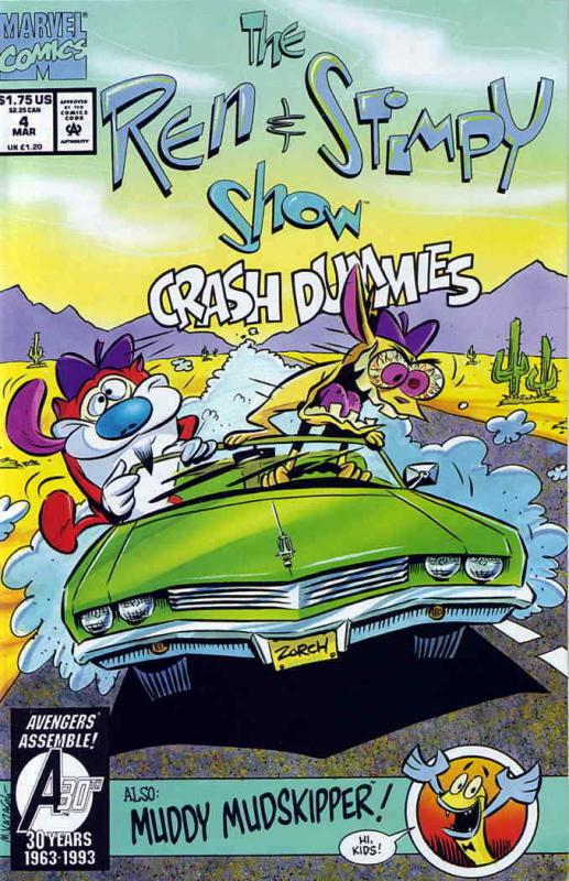 Ren And Stimpy Show #4 VF; Marvel | save on shipping - details inside