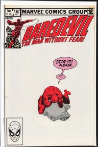 Daredevil #187 (1982) Daredevil [Key Issue]