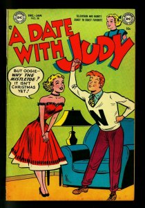 Date with Judy #38 1953 - Mistletoe cover- DC  Humor- VG