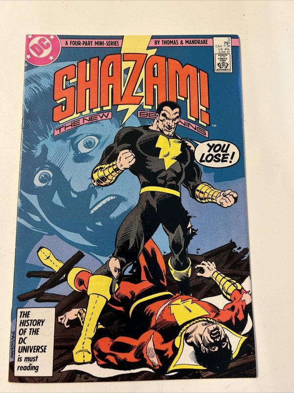 Shazam: The New Beginning #2 3 4 Black Adam DC (1987) Copper Age New Movie 